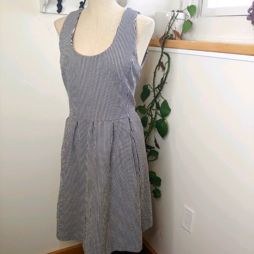 Banana Republic Ponte Striped Dress, 14